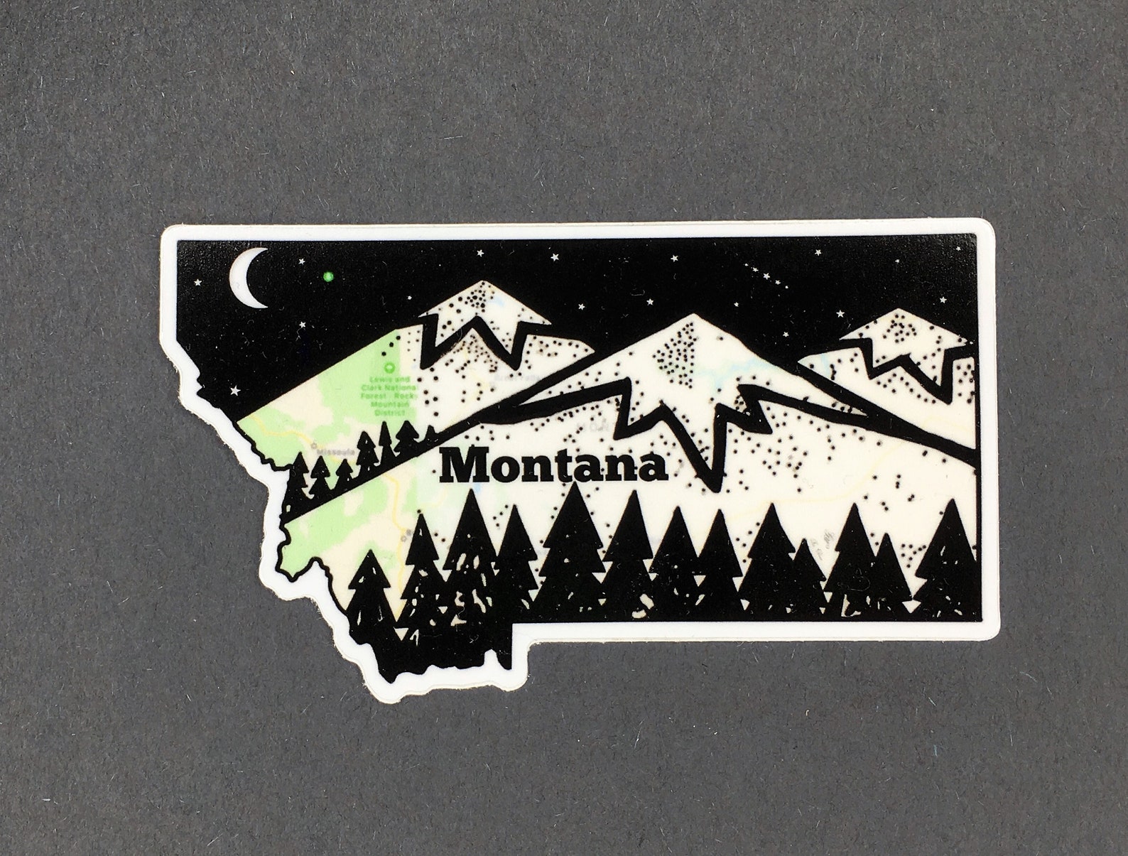Montana Sticker, Montana Bumper Sticker, Montana,state of Montana, Big ...