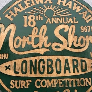 Hawaii Sign, Hawaiian Sign, Surf Sign, Longboard Sign, Beach Sign, Oahu ...