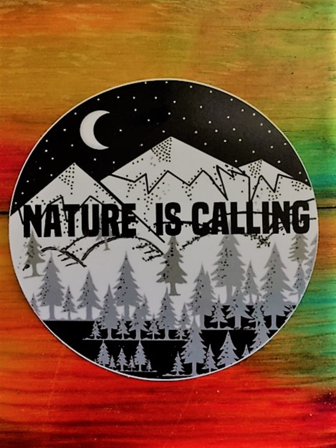 015, Nature Sticker, Mountain Sticker, Wilderness Sticker, Camping ...