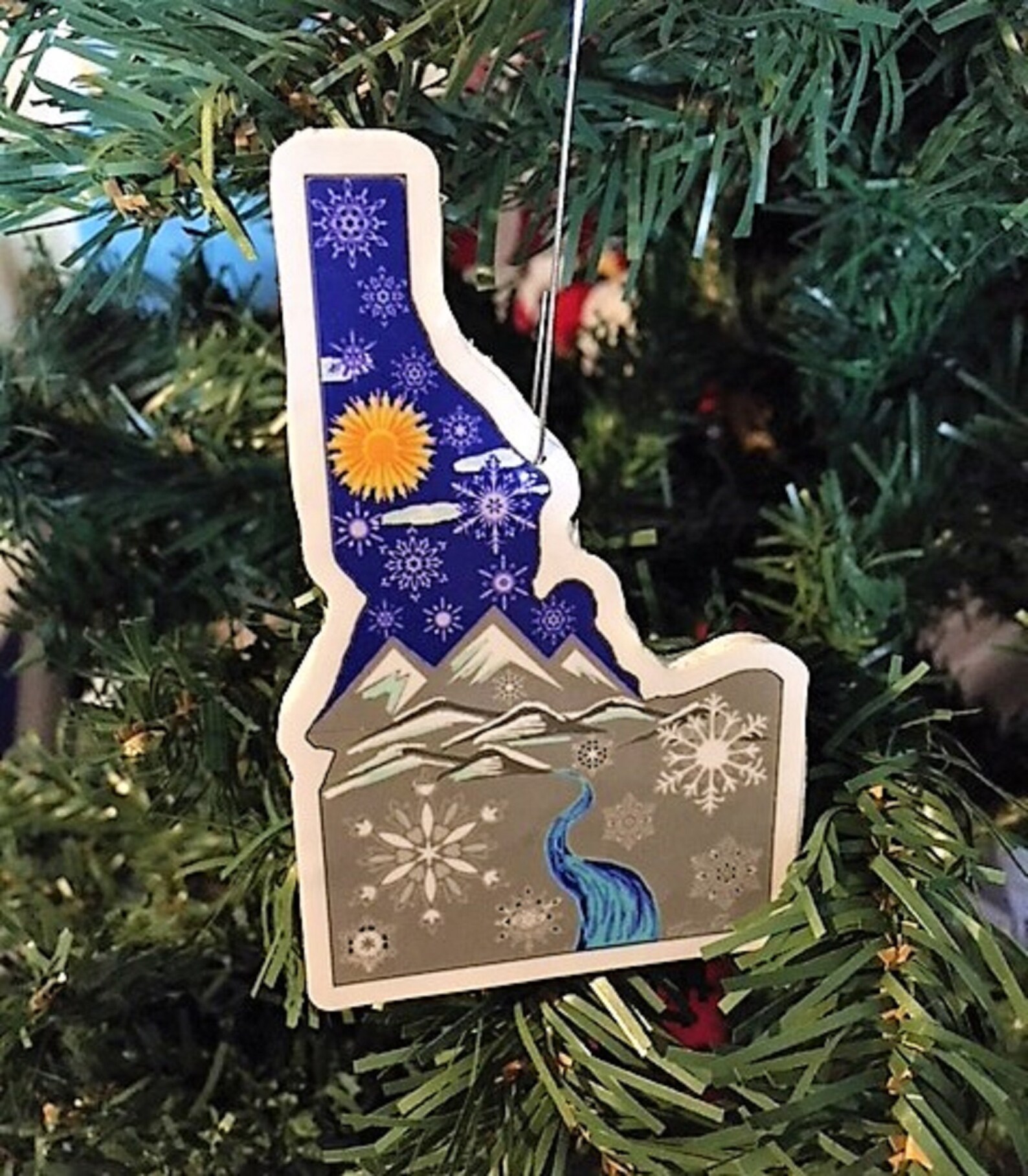 Idaho Snow Christmas Ornament Idaho Ornament Idaho Idaho Etsy