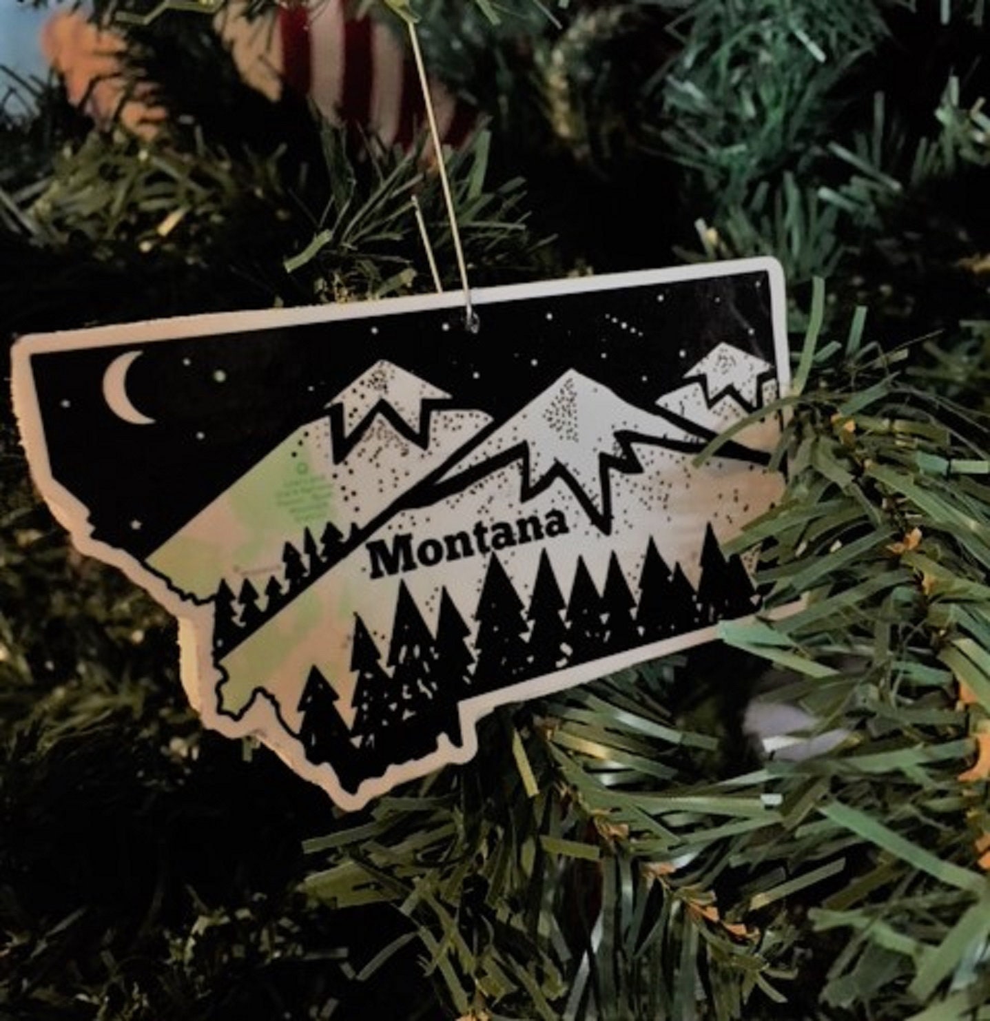 Montana Christmas Ornament Montana Ornament State Of Etsy