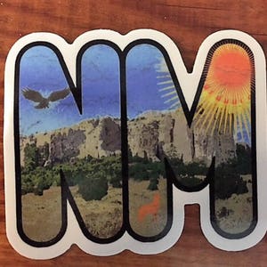 New Mexico Sticker, State Of New Mexico Sticker, New Mexico, State Of New Mexico, New Mexico  Art, Mexico Car Sticker