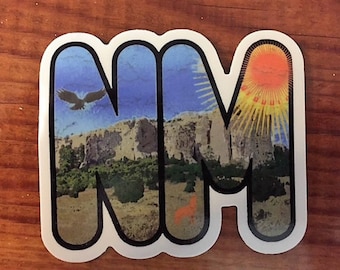 New Mexico Sticker, State Of New Mexico Sticker, New Mexico, State Of New Mexico, New Mexico  Art, Mexico Car Sticker
