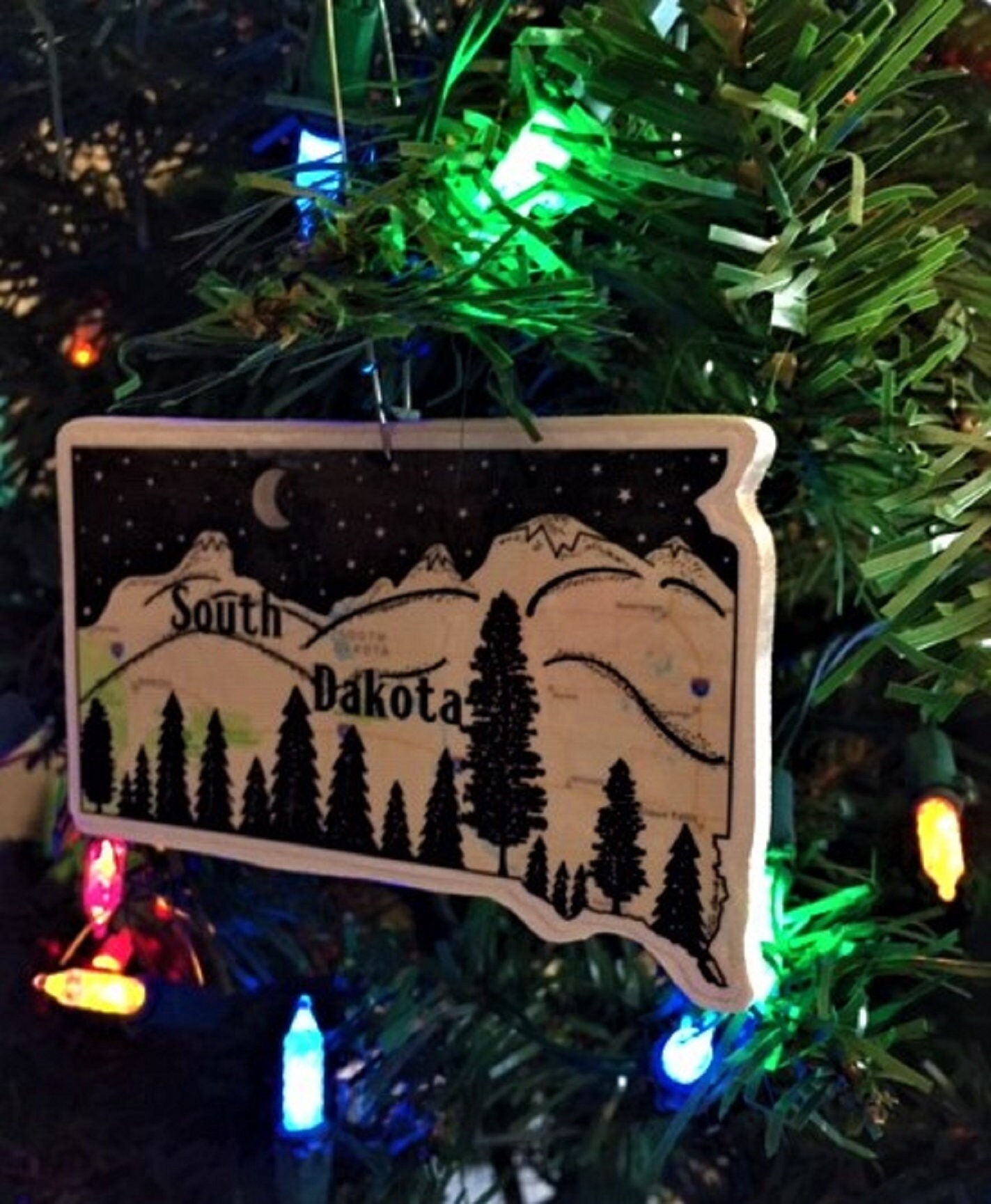 South Dakota South Dakota Christmas Ornament South Dakota Etsy