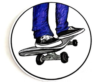 スケートボード Walker Vtg Skateboard Sticker Skateboard Stickers for Skateboard, Water Bottle, Helmet, Car