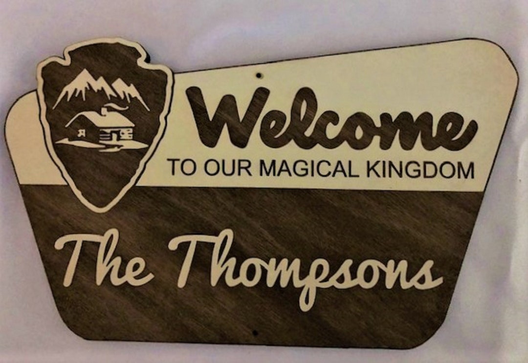 National Park Style Sign Personalized National Park Sign - Etsy