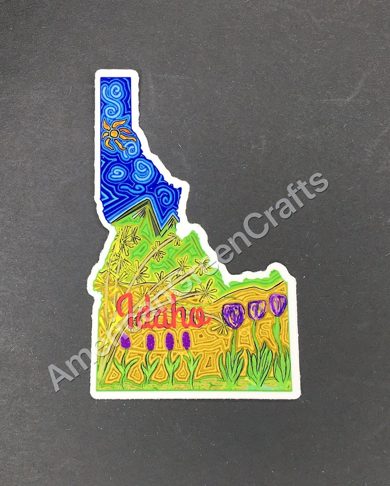 024, Idaho Spring Sticker, Idaho, Idaho Sticker, State of Idaho, Idaho ...