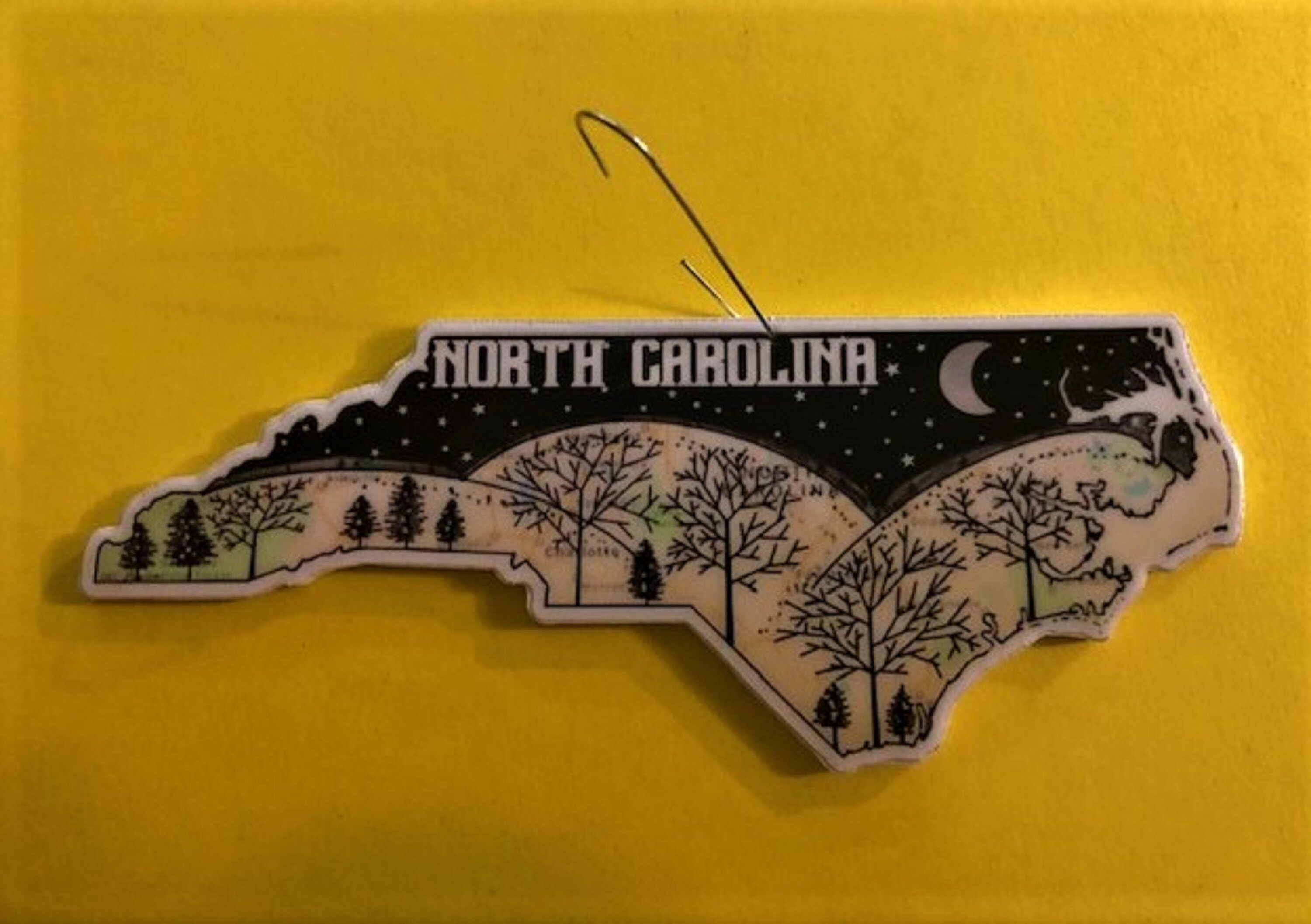 North Carolina Christmas Ornament North Carolina Ornament Etsy