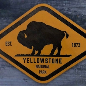 Yellowstone National Park Sign, Yellowstone, Yellowstone Sign, Yellowstone Buffalo, Buffalo, National Park Sign, Forest Service Sign