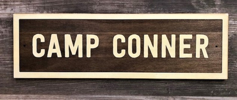 Base Camp Sign, Personalized Camp Sign, Custom Campsite Sign, Custom ...