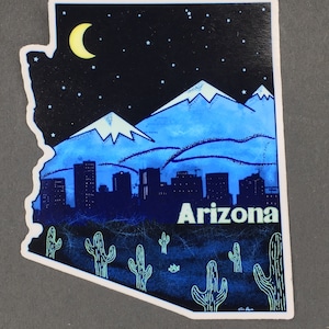Arizona Sticker, Arizona, State Of Arizona, Arizona Gift, Phoenix, , Flagstaff Sticker, Phoenix Sticker, Phoenix, Arizona Bumper Sticker