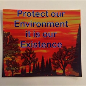 Protect The Environment Sticker, Earth Sticker, Climate, Climate Change Sticker, Earth Day, Environment Sticker, Earth Day Sticker, Tree Art