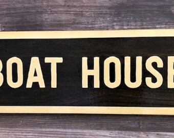 Boat House Sign, Custom Boathouse Sign, Boathouse Signs Custom Wood Boat Sign, Boat Sign, Boat House, Boathouse, Lighthouse  Sign