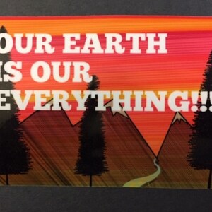 Our Earth Sticker, Earth Day, Climate Change Sticker, Save The Planet Sticker, Environmental Sticker, Earth Day Sticker, Earth Sticker,Earth