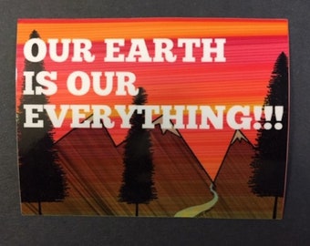 Our Earth Sticker, Earth Day, Climate Change Sticker, Save The Planet Sticker, Environmental Sticker, Earth Day Sticker, Earth Sticker,Earth