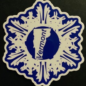 Vermont Snow Sticker, Vermont Sticker, Vermont Bumper Sticker, Montpelier Sticker, State Of Vermont Sticker, Vermont, Vermont Art