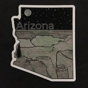 Arizona Sticker, Arizona, State Of Arizona, Arizona Gift, Phoenix, Grand Canyon Sticker, Phoenix Sticker, Phoenix, Arizona Bumper Sticker