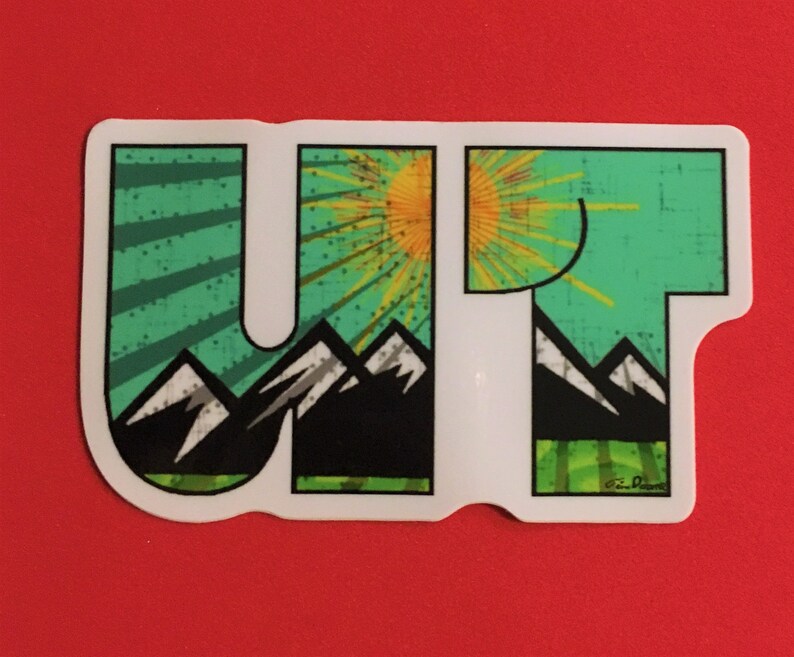 Utah Sticker Utah Bumper Sticker State Of Utah Utah Art Etsy