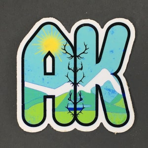 Alaska Sticker, Alaska Bumper Sticker, Alaska, State Of Alaska, Alaska Art, Alaska Gift, Anchorage Alaska