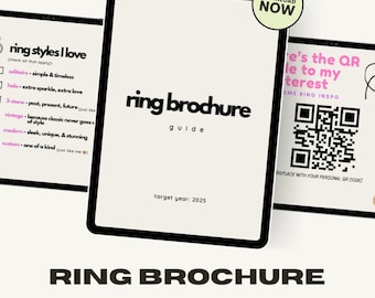 Ring Brochure Printable for Boyfriend – Funny & Cute Proposal Guide | Valentine's Gift Idea | A Romantic Digital Hint for Him