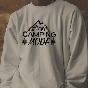 Sweatshirt met kampeermodus | Gezellige outdoor-avonturentrui