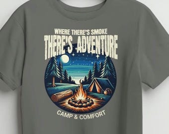 Adventure Hiking Tee: Wanderlust Camping Shirt