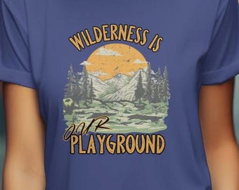Camiseta de aventura en la naturaleza: senderismo, acampada y exploración al aire libre