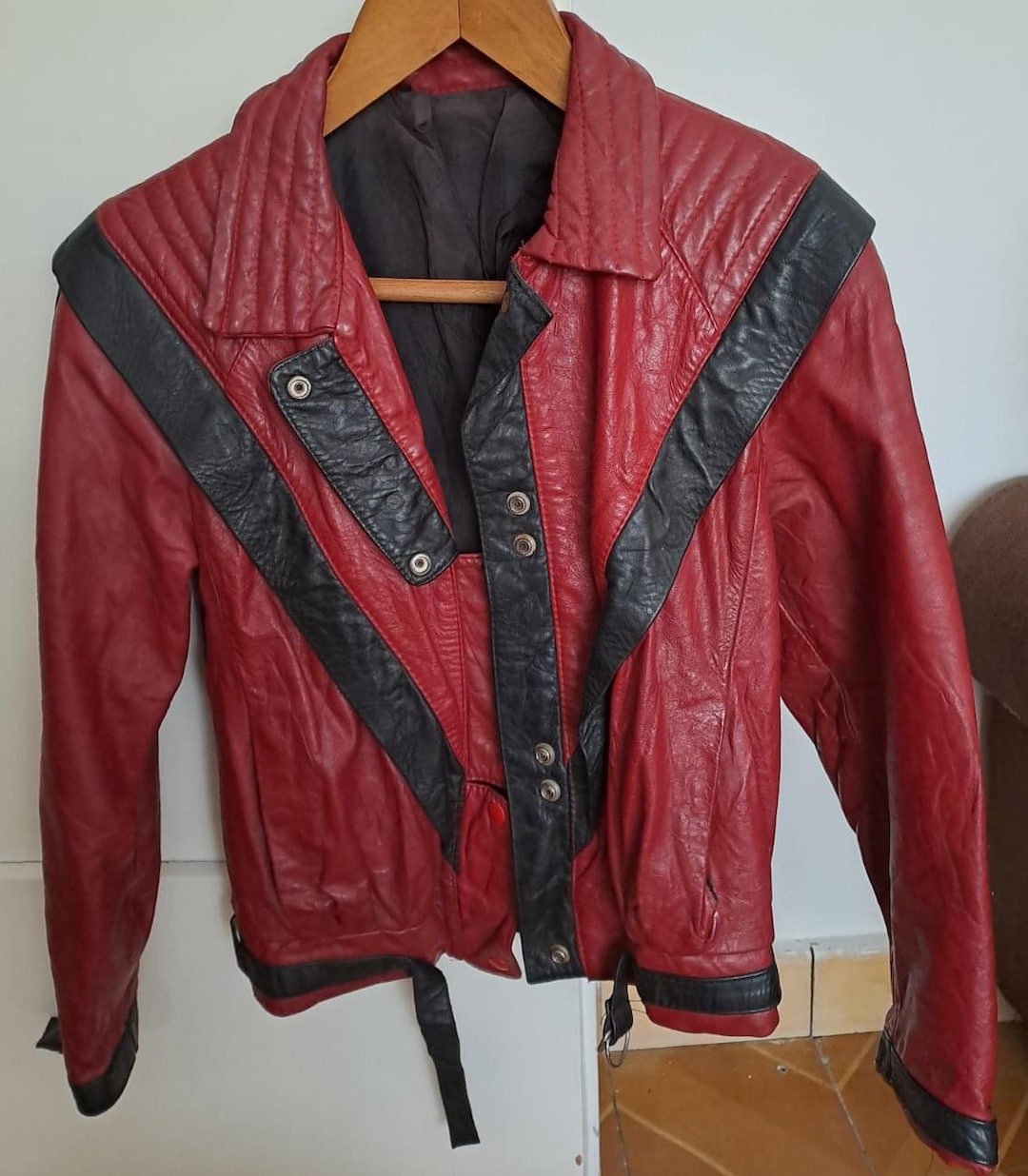 Vintage Rare Michael Jackson Thriller Leather Jacket - Etsy