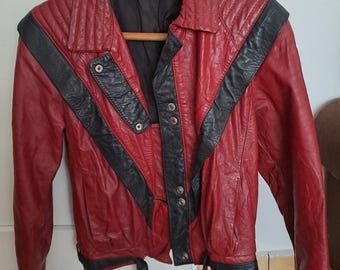 Vintage Rare Michael Jackson Thriller Leather Jacket - Etsy