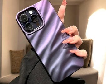 Just Basic! Simple cute luxury case waves design phone case Apple iPhone 16/ 15 / 14 / 13 / 12 / 11 / X / 8 / 7 / SE Pro Max Shockproof