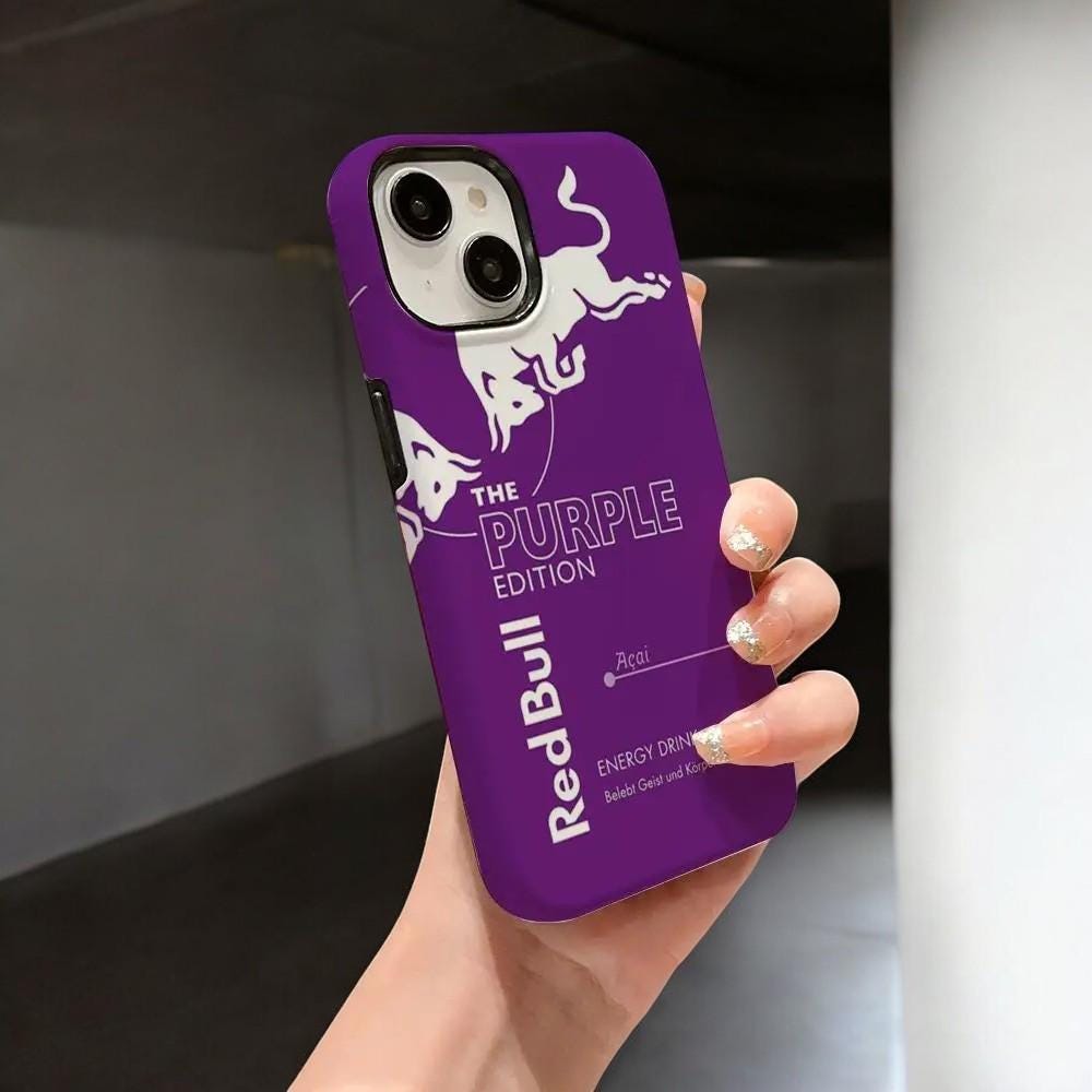 Red Bull Design Luxury Cool Various Flavors Case for iPhone 16/ 15