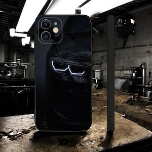 Coole schlichte BMW Sportwagen Handyhülle Hülle Apple iPhone 16/ 15 / 14 / 13 / 12 / 11 / X / 8 / 7 / SE Pro Max Stoßfest Man Optic Car