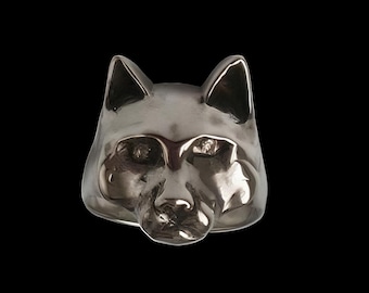 Sterling Silver Wolf Ring, All Sizes, Silveralexa