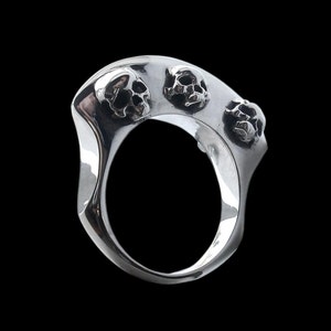 Axe Ring, Sterling Silver Axe Ring, Silver Skull Ring, Viking Axe Ring, All Sizes, Silveralexa