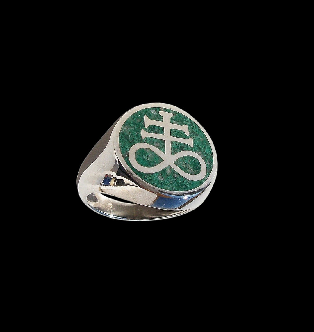 Brimstone Ring, Sterling Silver Brimstone Ring, Leviathan Cross Ring