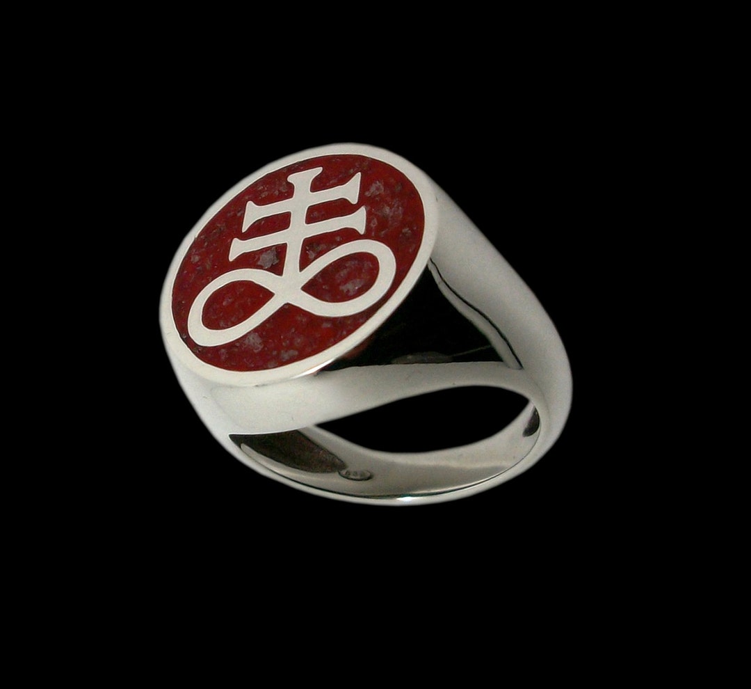 Brimstone Ring, Sterling Silver Brimstone Ring, Leviathan Cross Ring
