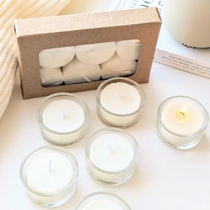 Soy Scented Tea Light Candles, Tealights Candles Perfect for Weddings, Winterberry + Mint Scented Tealight Candles