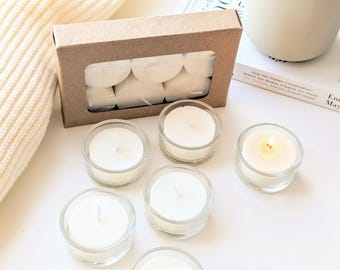 Velas Tealight com aroma de soja, velas Tealight perfeitas para casamentos, velas Tealight com aroma de Winterberry e menta