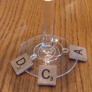 Scrabble Wine Charms image 2