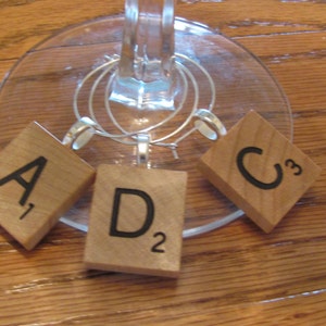Scrabble Wine Charms image 4