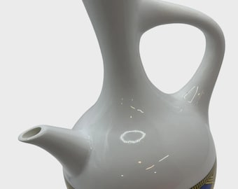 Ethiopian | Eritrean Ceramic Jebena (White, Large Telet)