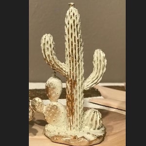 Decorative Cactus Statue, Polyester Cactus Decor, Cactus Statue, Cactus Home Decor, Artificial Cactus Art, Cactus Table Decor, Cactus Decor