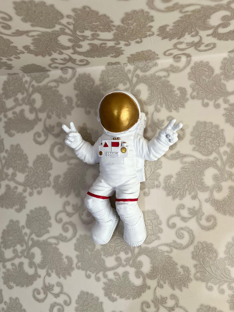 Estatua Creativa De Astronauta De 12 X 10 X 24 Cm, 15 X 10 X | Cuotas