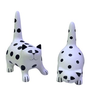 Minimalistische Katzenstatue Set, moderne Katzenskulpturen Wohnkultur, minimalistische Katzendekoration, Katzenskulptur, moderne Katzenstatuen, Geschenkidee für Katzenliebhaber