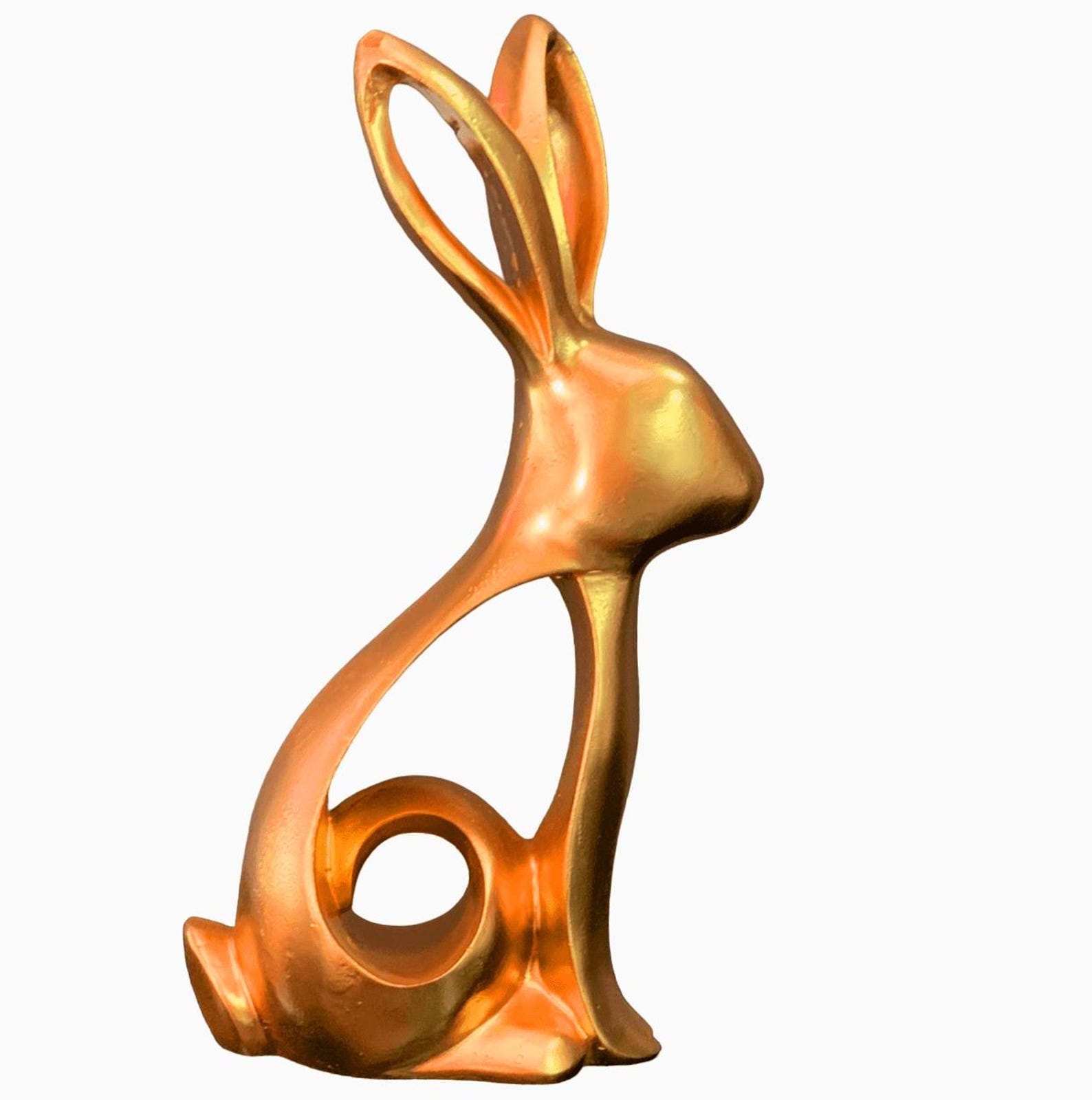 Abstract Rabbit Sculpture, Bunny Figurine, Rabbit Sculpture , Gift for ...