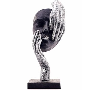 Abstract Face Sculpture, Abstract Face Decor, Modern Art Bust, Modern Face Decor, Modern Face Sculpture, Abstract Face Statue, Face Decor