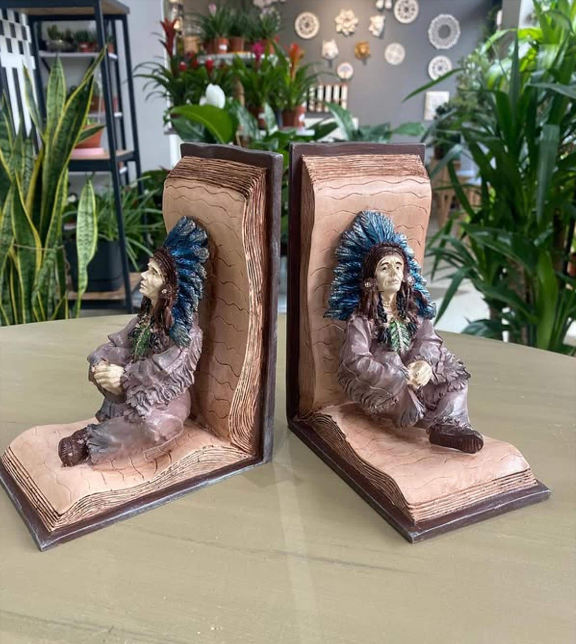 Indian Chief Bookend - Etsy