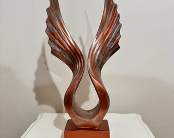 Angel Wings Figurine, Abstract Wing Sculpture, Eagle Wings Statue, Abstract Phoenix Statue, Wing Sculpture, Wing Decor, Wing Statue
