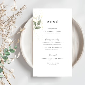 Wedding menu card template, wedding menu template, wedding menu card, wedding stationery, personalized wedding decoration, menu, download