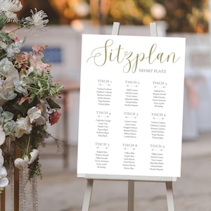 Wedding seating plan, seating plan template for wedding, find your place, seating arrangement for guests, printable table plan, customizable, instant download